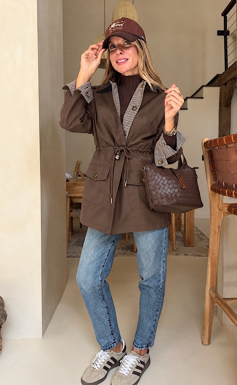 Gabardina Brown Seattle