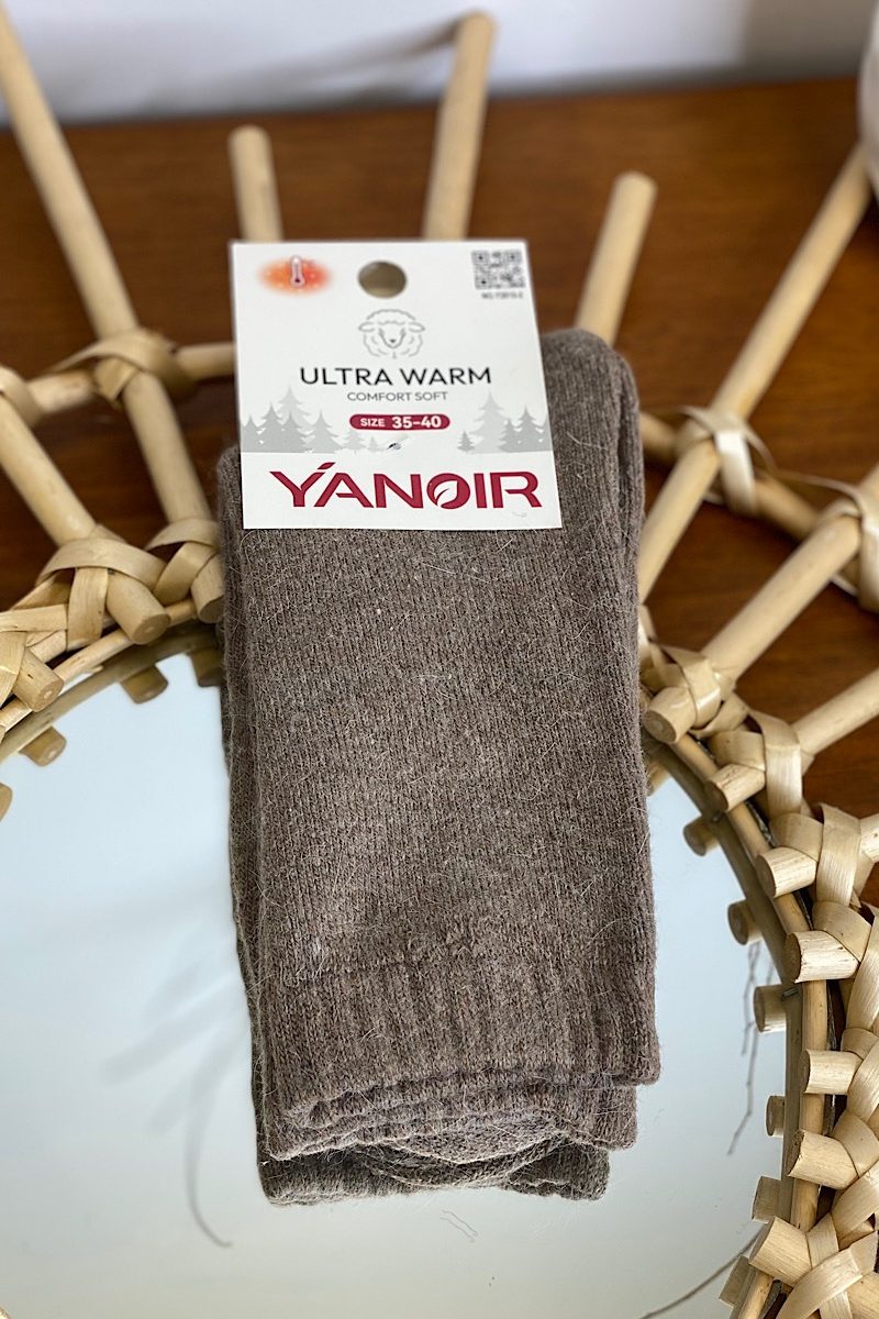 Calcetin Taupe Warm