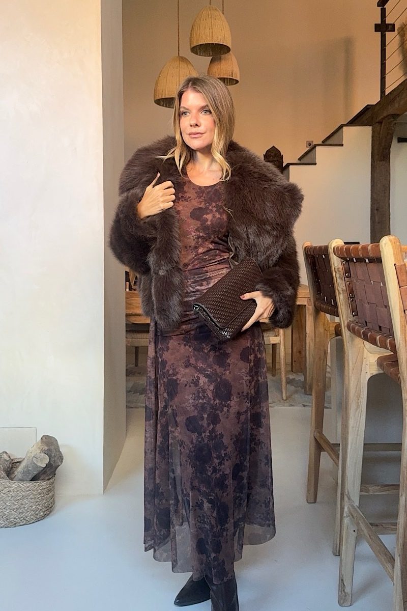 Chaqueta Chocolate de Pelo