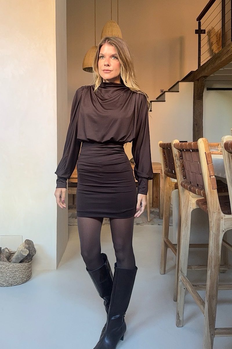 Vestido Marron Alexandra