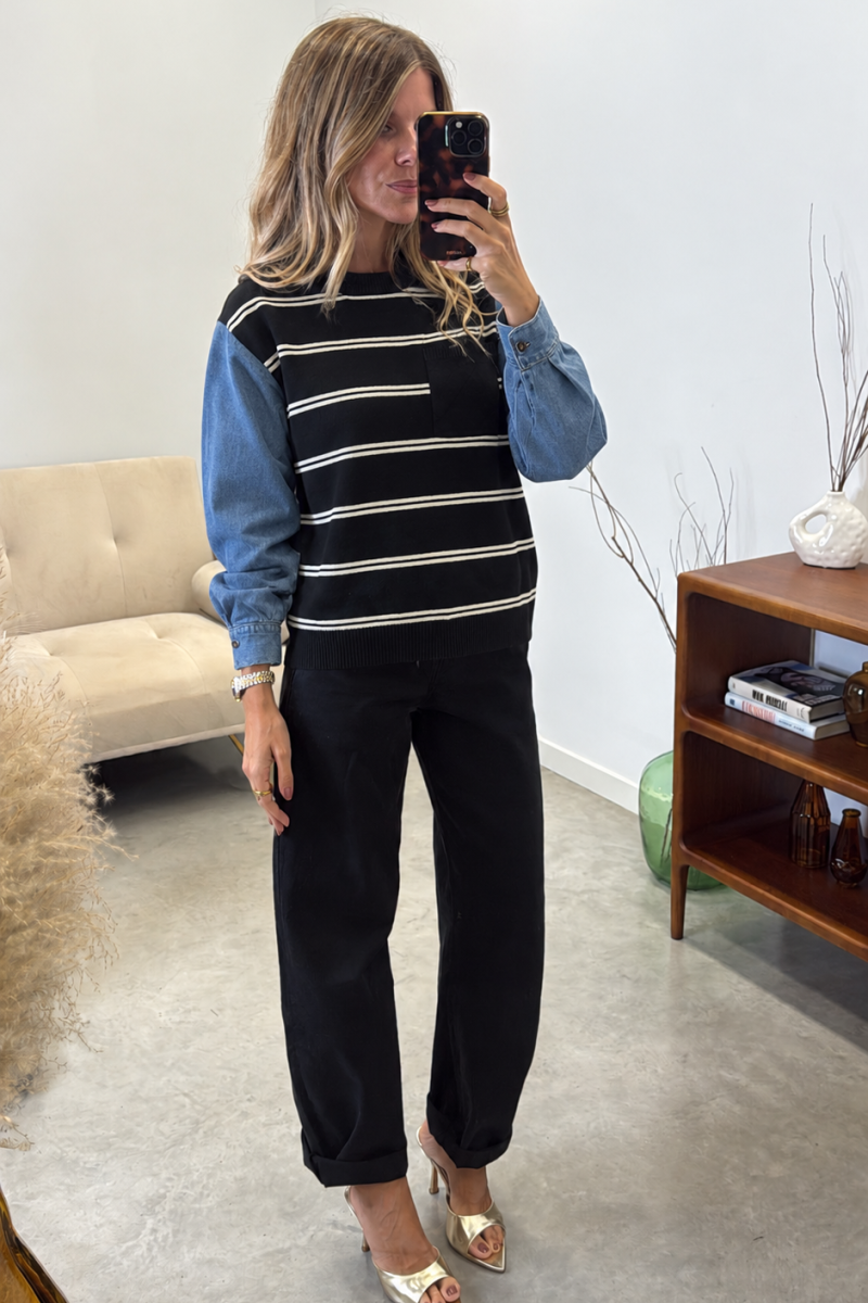 Jersey Negro Denim